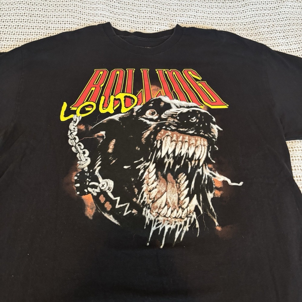Band Tee Rolling Loud T Shirt Dog NYC Rap Hip Hop Concert Tour Y2K RARE Mens Xl